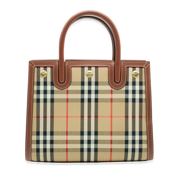 BURBERRY Vintage Check Mini Two Handle Title Bag - Picture 4 of 8